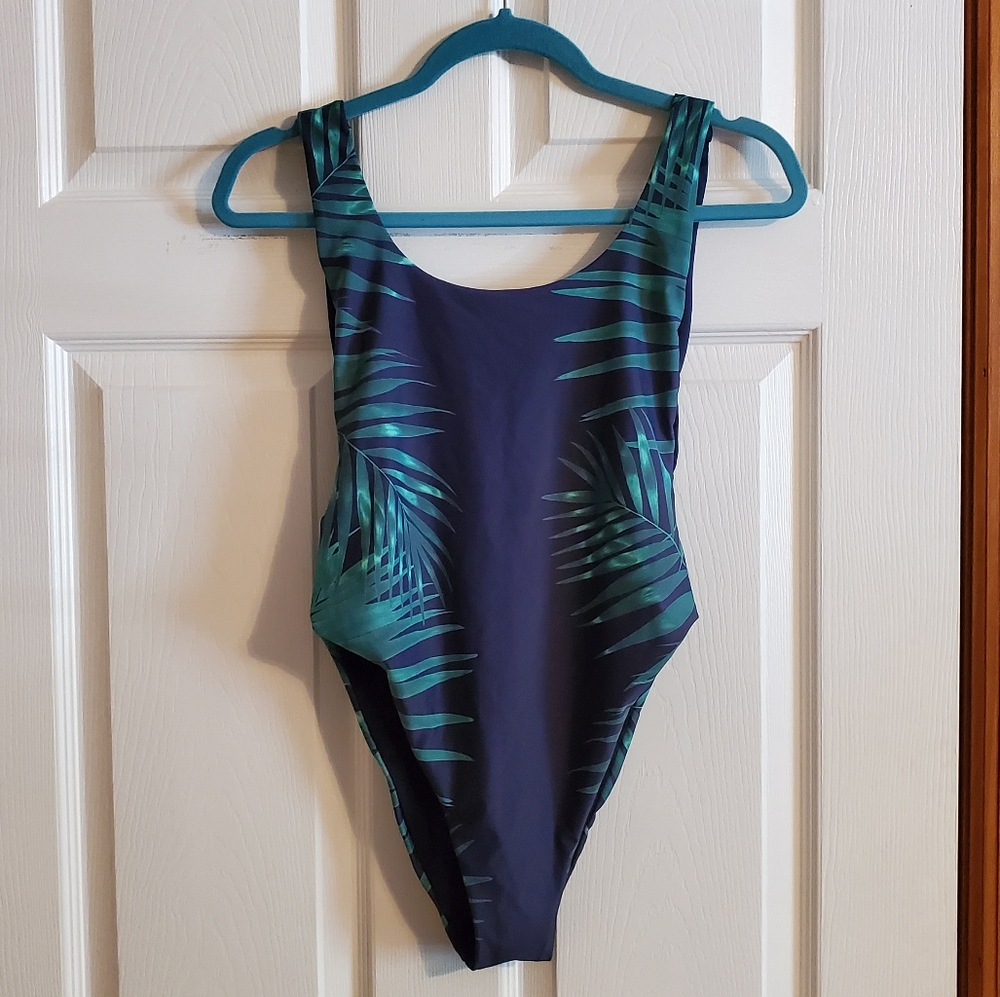 Aerie Palm Frond One Piece Swimsuit